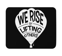 Ergonomico Tampone per Mouse, Cute We Rise by Lifting Others Motivational Tappetino per Il Mouse Bordi Cuciti Gaming Mousepad per Ufficio Laptop Computer