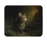 Ergonomico Tappetino per Il Mouse A Cat in The Grass Gaming Mousepad Tappetini Mouse 25x30cm per Ufficio,Casa,Notebook