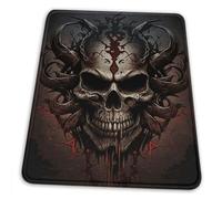 Ergonomico Tappetino per Il Mouse Evil Skull Dead Satanic Dark Cool 25X30Cm, Tappeto Mouse Personalizzato Gaming Mousepad per Casa Pc Ufficio