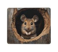 Ergonomico Tappetino per Il Mouse, Rat in The Hole, Multifunzionale Tappetini Mouse, Gaming Mousepad, 25X30cm, Computer, Casa, PC