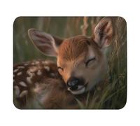 Ergonomico Tappetino per Il Mouse Sleeping Cute Baby Deer Gaming Mousepad Tampone per Mouse 25x30cm per Computer,Notebook,PC