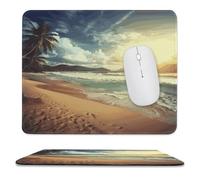 Ergonomico Tappetino per Il Mouse Sunset On The Beach Printed 25X30Cm, Tappeto Mouse Superficie Liscia Gaming Mousepad per Casa Ufficio Pc