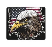 Ergonomico Tappetino per Il Mouse, Us Army Cool American Flag Eagle, Bordi Cuciti Tappetino Mouse, Gaming Mousepad, 25X30cm, Ufficio, Notebook, Laptop