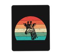Ergonomico Tappeto Mouse, Giraffe Retro Sunset Tappetino per Il Mouse Bordi Cuciti Gaming Mousepad per Ufficio PC Casa