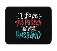 Ergonomico Tappeto Mouse, Husband Appreciation Quote Cute Love My Pastor Followers Tappetino per Il Mouse Lavabile Gaming Mousepad per Casa Notebook PC