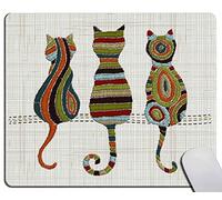ErgonomicoTappetino per Il MouseCute Animal Cat Knitted Design Kitten FamilyGaming MousepadTappetino Mouse25x30cmperUfficio,PC,Notebook