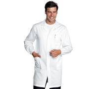 Ergos Workwear I.sacco Camice da Lavoro da Uomo con Bottoni a Pressione in Poliestere Cotone 195 Gr/m² (Bianco)