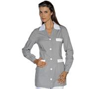 Ergos Workwear I.sacco Casacca MARBELLA Donna in Poliestere Cotone (Grigio+bianco)
