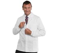 Ergos Workwear I.sacco Giacca Uomo SPORT con Bottoni a Pressione in 100% Cotone (Bianco)