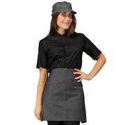 Ergos Workwear I.sacco Grembiule Vita con Tasca Unisex in 100% Cotone 70x46 CM (Black Jeans)
