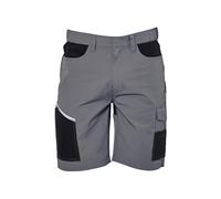 Ergos Workwear JRC BRENNERO Shorts Man Pantalone Corto da Uomo in Tessuto Elasticizzato Multitasche Triple Cuciture (IT, Testo, M, Regular, Regular, Standard, Grigio)