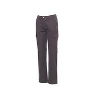 Ergos Workwear Payper - Forest Lady Pantaloni da Donna in Cotone Multistagione con Tasconi e Portametro Colore: Smoke, Taglia: M con Una T-Shirt in Omaggio