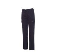 Ergos Workwear Payper - Forest Lady Pantaloni da Donna in Cotone Multistagione con Tasconi e Portametro Colore: Blu Navy, Taglia: M con Una T-Shirt in Omaggio