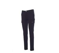 Ergos Workwear Payper - Forest Lady Stretch Pantaloni Elasticizzati da Donna Multistagione con Tasconi Colore: Blu Navy, Taglia: 46/48 con Una T-Shirt in Omaggio