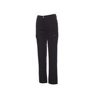Ergos Workwear Payper - Forest Summer Lady Pantaloni Estivi da Donna 100% Cotone con Tasconi e Portametro Colore: Nero, Taglia: XL con Una T-Shirt in Omaggio