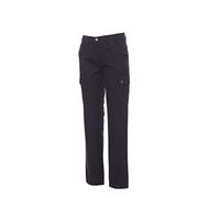 Ergos Workwear Payper - Forest Summer Lady Pantaloni Estivi da Donna 100% Cotone con Tasconi e Portametro Colore: Blu Navy, Taglia: M con Una T-Shirt in Omaggio