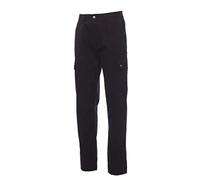 Ergos Workwear Payper - Forest Summer Pantaloni Estivi da Uomo 100% Cotone con Tasconi e Portametro Colore: Nero, Taglia: L con Una T-Shirt in Omaggio