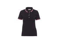 Ergos Workwear Payper - SKIPPER LADY Polo 100% Cotone Piquet con Bordini a Contrasto Manica Corta Donna Colore: NERO/FUXIA NEON, Taglia: L