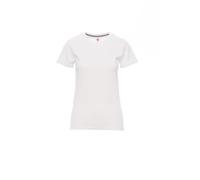 Ergos Workwear Payper - SUNSET LADY T-Shirt Sfiancata da Donna Girocollo 100% Cotone a Manica Corta Colore: BIANCO, Taglia: M