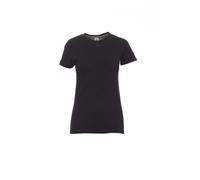 Ergos Workwear Payper - SUNSET LADY T-Shirt Sfiancata da Donna Girocollo 100% Cotone a Manica Corta Colore: NERO, Taglia: S