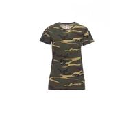 Ergos Workwear Payper - SUNSET LADY T-Shirt Sfiancata da Donna Girocollo 100% Cotone a Manica Corta Colore: MIMETICO, Taglia: S