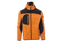 Ergos Workwear Payper - TRIP Giubbotto Lavorazione a Maglia con inserti Softshell da Uomo Colore: ARANCIONE FLUO/NERO, Taglia: 5XL