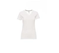 Ergos Workwear Payper - V-NECK LADY T-Shirt Scollo a V da Donna a Mezza Manica Sfiancata in Cotone Colore: BIANCO, Taglia: L