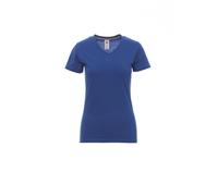 Ergos Workwear Payper - V-NECK LADY T-Shirt Scollo a V da Donna a Mezza Manica Sfiancata in Cotone Colore: BLU ROYAL, Taglia: L