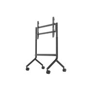Ergosolid P100G Supporto Mobile Professionale per Schermi Interattivi e Televisori 65"-90" - Carrello TV Robusto per Schermi Multimediali