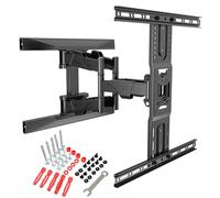 Ergosolid Supporto da parete per TV orientabile, robusto per schermi da 45 a 75 pollici, LED LCD, supporto TV con VESA max 600 x 400 mm, fino a 45,5 kg, Nero