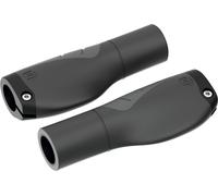 ergotec 61685001 Manopole a vite MTB / ATB Aero 2, Kraton, 135 mm, Ø 22 mm, nero/grigio (1 paio)
