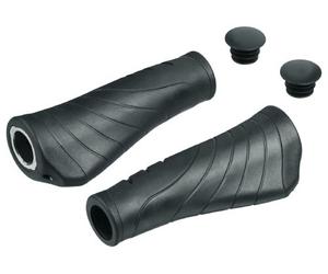 ergotec, Impugnature Manubrio AKS-072 Kraton-Gel, Nero (Schwarz), 135/135mm