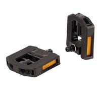 Ergotec Pedale pieghevole EP-F 100x102mm Filettatura 9/16 Nero con riflettori