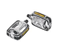 ERGOTEC - Pedali 608 (9/16 con riflettore | Argento)