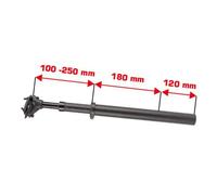 Ergotec Sp-10.0 Vario Seatpost Nero 550 mm / 33.9 mm Black