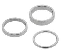 ERGOTEC Set di distanziali diversi spessori 4x2,6x5,6x10,4x15,4x20mm Argento