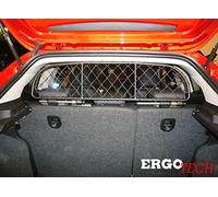 ERGOTECH Divisorio Griglia Rete Divisoria Compatibile con Alfa Romeo Mito, RDA65-XXXS, per Trasporto Cani e Bagagli.
