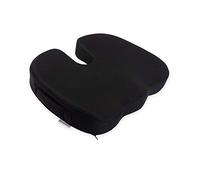 Ergotopia Cuscino Ortopedico per Sedute per Alleviare la Pressione, Cuscino per il Coccige in Memory Foam Viscoelastico Ottimizzato, Cuscino Ergonomico per Allenamento Funzionale (Nero)