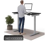Ergotopia Desktop One - Scrivania regolabile in altezza, scrivania elettrica regolabile in altezza, tavolo da ufficio regolabile in altezza, con certificazione TÜV, 7 anni di garanzia 120 x 65 cm