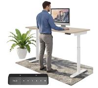 Ergotopia Desktopia One scrivania regolabile in altezza | scrivania elettrica regolabile in altezza | scrivania da ufficio regolabile in altezza, tavolo regolabile TÜV-certificato, 7 anni di garanzia