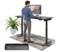Ergotopia Desktopia One scrivania regolabile in altezza | scrivania elettrica regolabile in altezza | tavolo da ufficio regolabile in altezza, tavolo regolabile TÜV-testato, 7 anni di garanzia 160x80