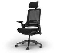 Ergotopia NextBack Pro - Sedia da ufficio ergonomica fino a 150 kg - Sedia da scrivania ergonomica con poggiatesta, 100% regolabile individualmente, sedia da gioco Office Chair