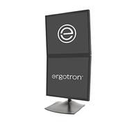 ERGOTRON - DS100 Supporto per due monitor in vert. (nero) per LCD inf. ai 24' - SPEDIZIONE GRATUITA