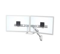 Supporto a parete a braccio Ergotron HX Dual Monitor per due monitor fino a 81,28 cm (32 pollici) bianchi