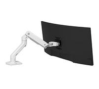 Ergotron - Braccio HX da scrivania per monitor VESA pesanti, ultrawide/piatti fino a 49 pollice, 9,1-19,1kg - Snodo standard, Nero opaco (45-475-216)
