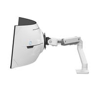 HX VHD Premium - Braccio per monitor da gioco resistente, supporto da scrivania per monitor 1000R curvo Ultrawide fino a 57", peso 13-17 kg, VESA 75 x 75 mm o 100 x 100 mm, bianco