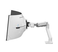 HX VHD Premium - Braccio per monitor da gioco resistente, supporto da scrivania per monitor 1000R curvo Ultrawide fino a 57", peso 13-17 kg, VESA 75 x 75 mm o 100 x 100 mm, bianco