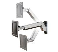 Ergotron Interactive Arm HD Wall Mount per un display in alluminio da 76,2-139,7 cm da 30 a 55 pollici