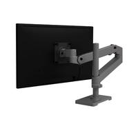Ergotron - LX Pro Premium Monitor Braccio, Supporto da scrivania per monitor singolo - adatto per monitor di computer ultramandati piatti e curvi fino a 34 pollici, da 4 a 10 kg, VESA 75 x 75 mm o 100