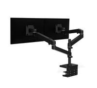 Ergotron LX Pro Premium - Braccio doppio per monitor impilabile verticale, supporto da tavolo VESA - per 2 monitor fino a 27 pollici, da 4 a 10 kg ciascuno - nero opaco